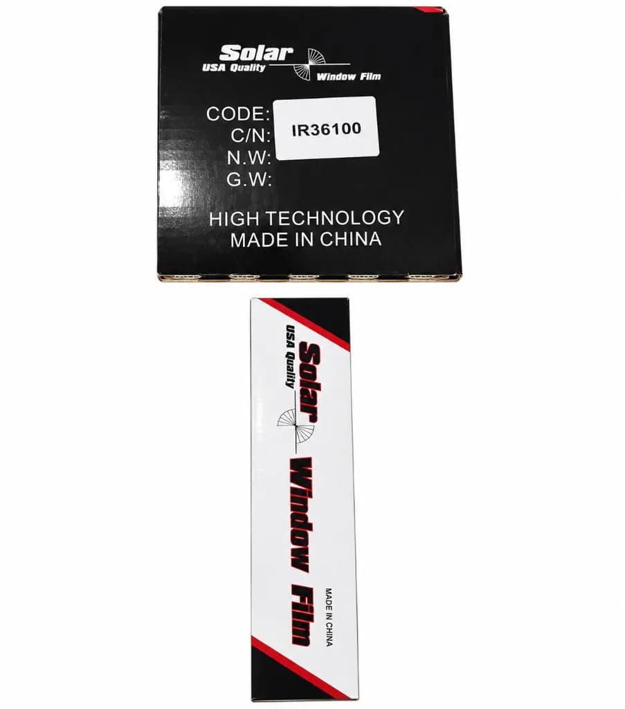 شیشه دودی خودرو نانو سرامیکی عرض ۱۰۰ Solar USA Quality (کدهای ۳۰/۴۰)