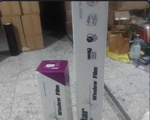دودی ضد حرارت طیف نقرهای آبی عرض ۵۰ (Solar USA Quality Window Film)