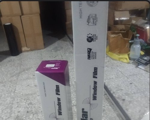 دودی ضد حرارت طیف نقرهای آبی عرض ۱۰۰ (Solar USA Quality Window Film)